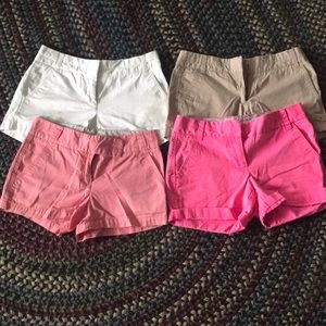 J crew chino shorts bundle size 0